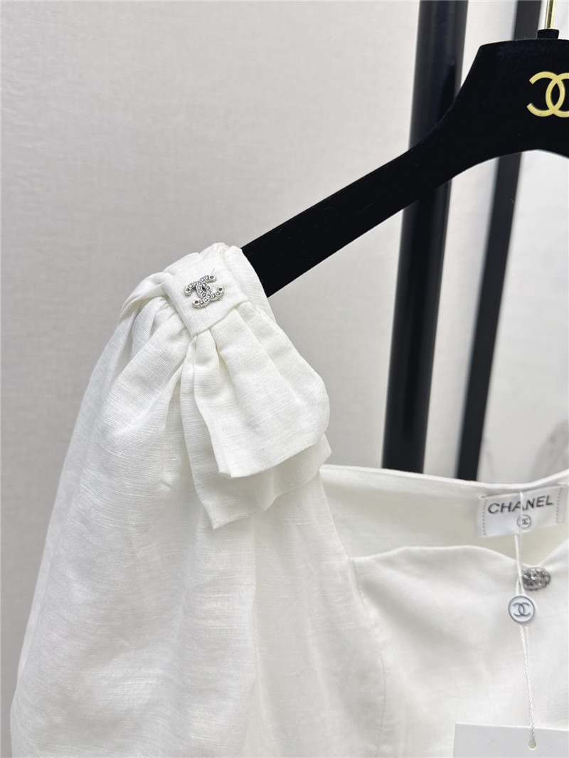 Ch**el cotton and linen shirt replica clothing sites