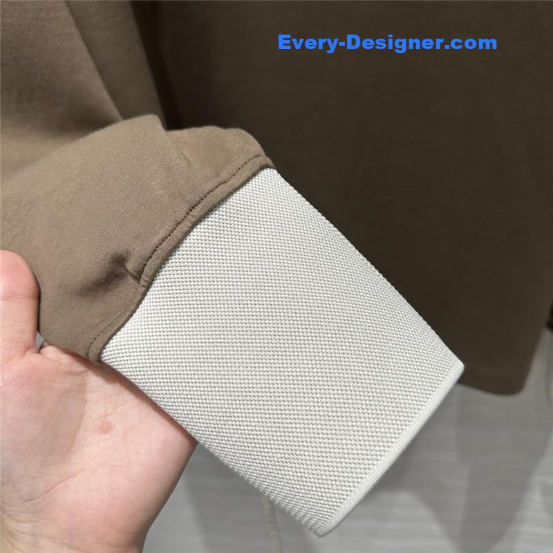 Pra*a sports lapel sweatshirt replica d&g clothing