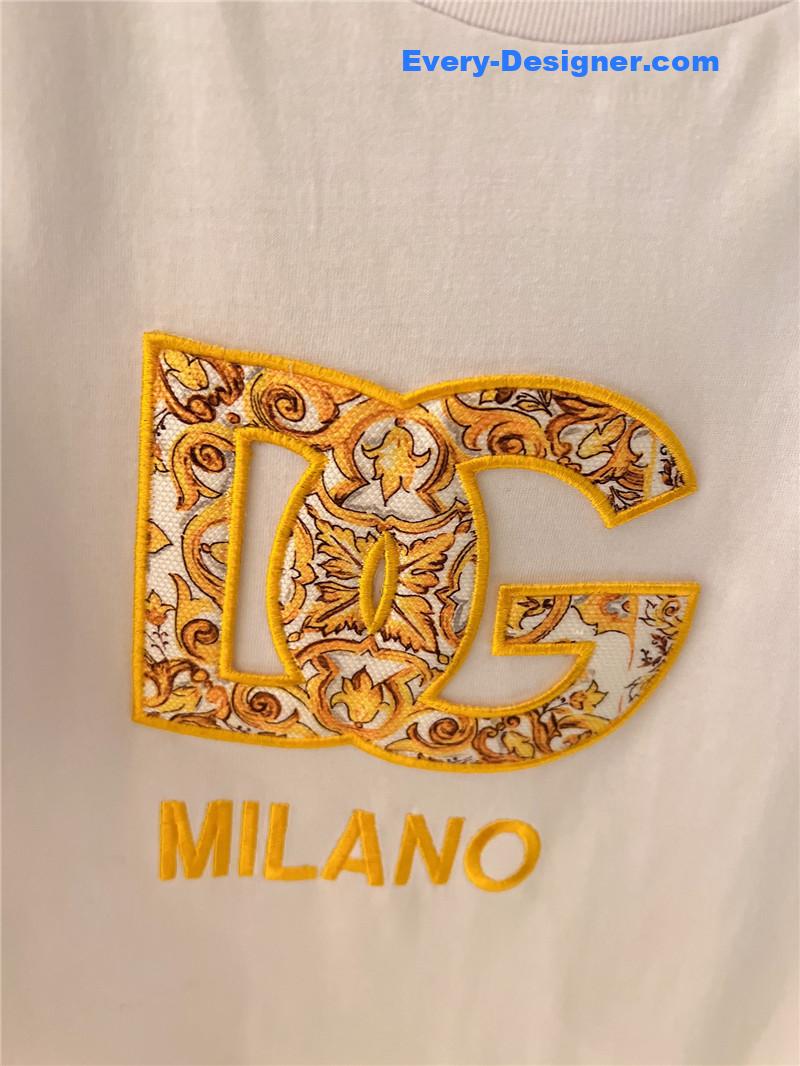 Dolce & Gabbana d&g positioning printed T-shirt replica clothes