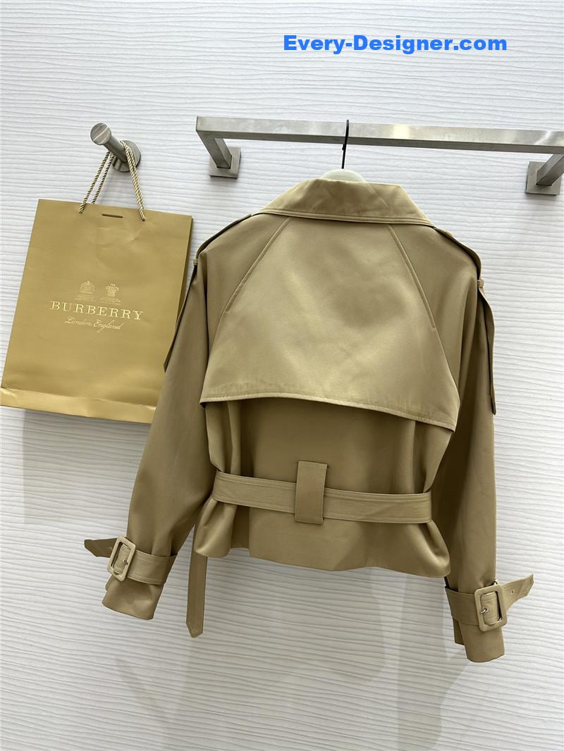 Bv*b*rry stand collar short trench coat replicas clothes