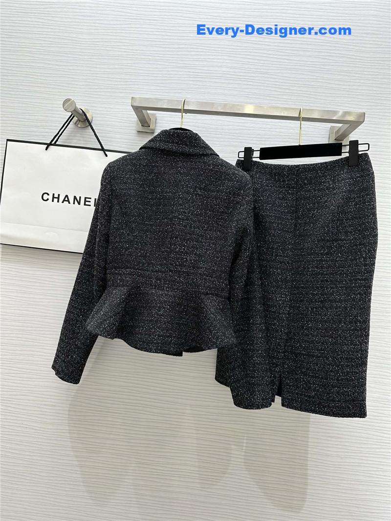 Ch**el soft tweed suit replica designer clothing websites