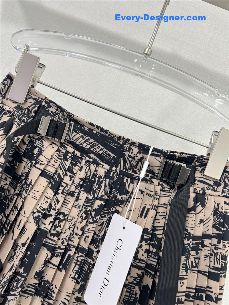 D10r pleated long skirt replica d&g clothing