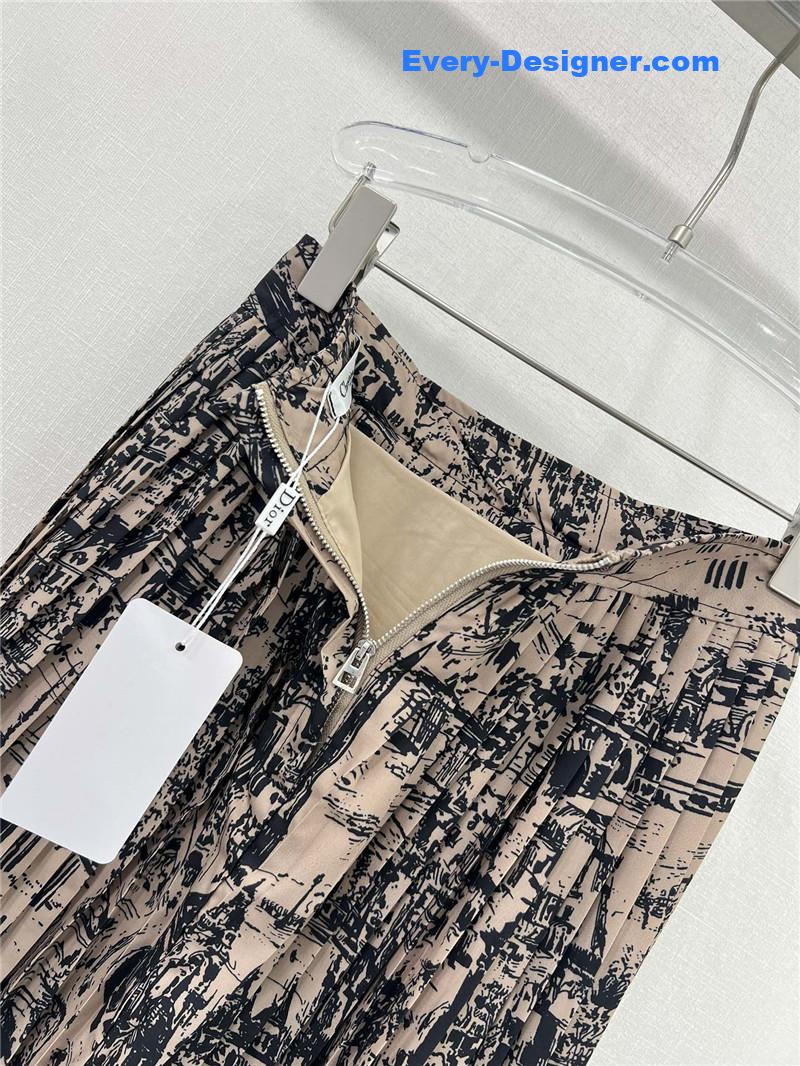 D10r pleated long skirt replica d&g clothing