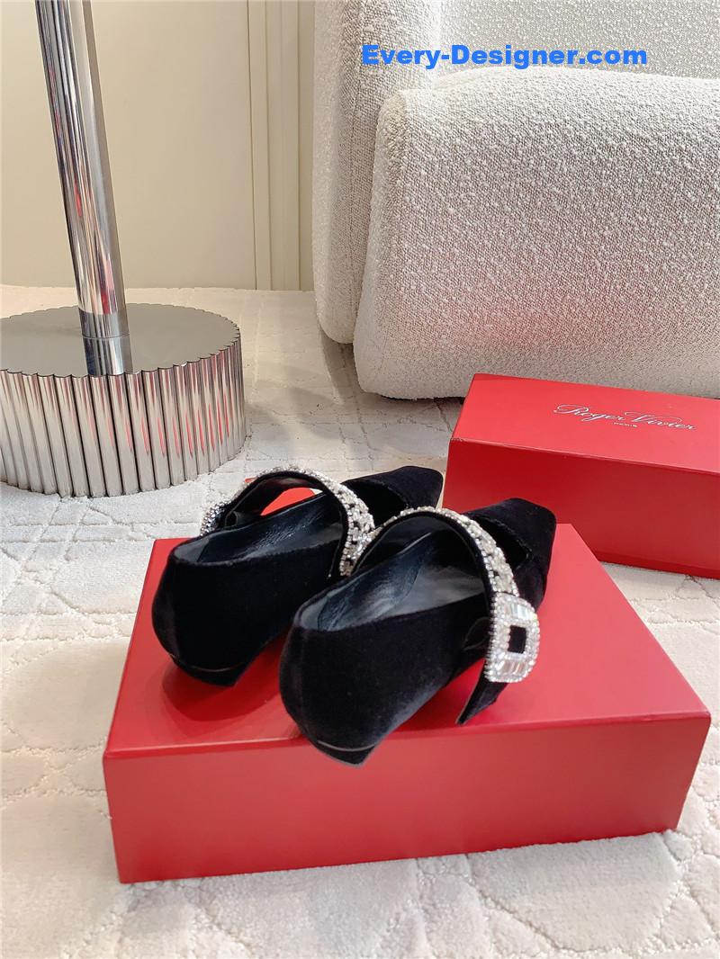 roger u1u1er belle u1u1er mary janes in velvet black