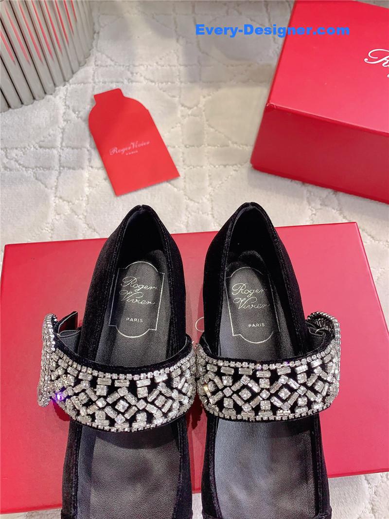 roger u1u1er belle u1u1er mary janes in velvet black