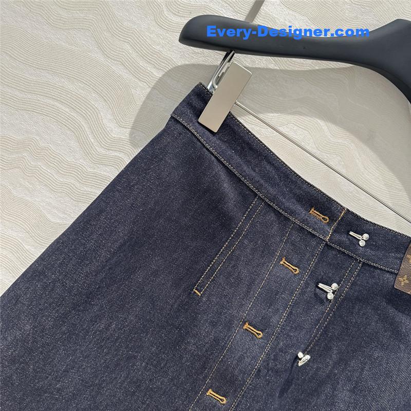 l0vis Vvtt0n lv vintage denim skirt replica clothing