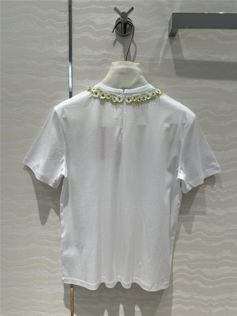 Va1e*ntin0 beaded short sleeve t-shirt replica clothing sites