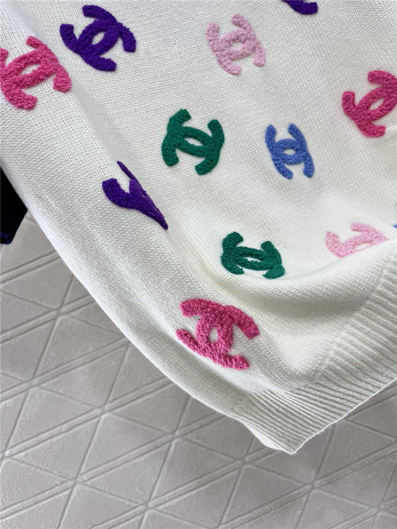 Ch**el knitted short-sleeved sweater replica clothing sites