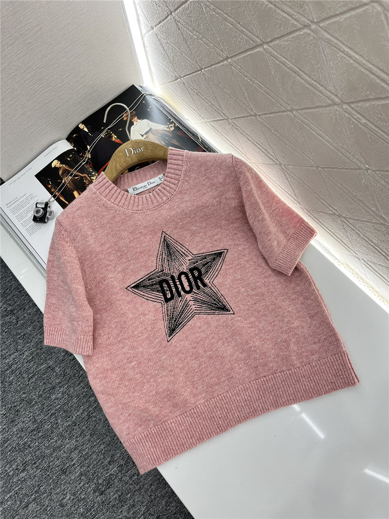 D10r D10ralps short-sleeved wool top pink