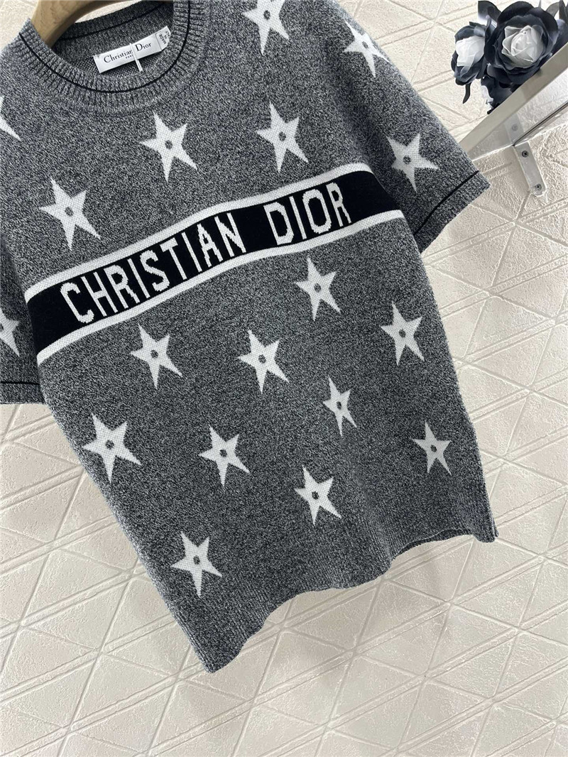 D10r D10riviera short-sleeved sweater in grey