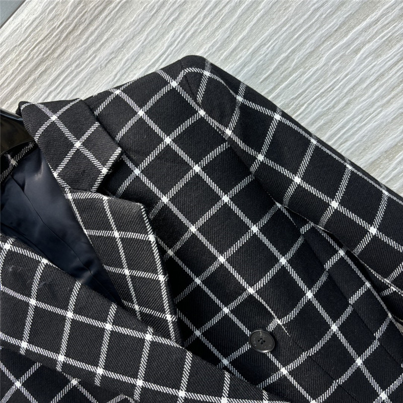 D10r checkered suit jacket replica clothing sites
