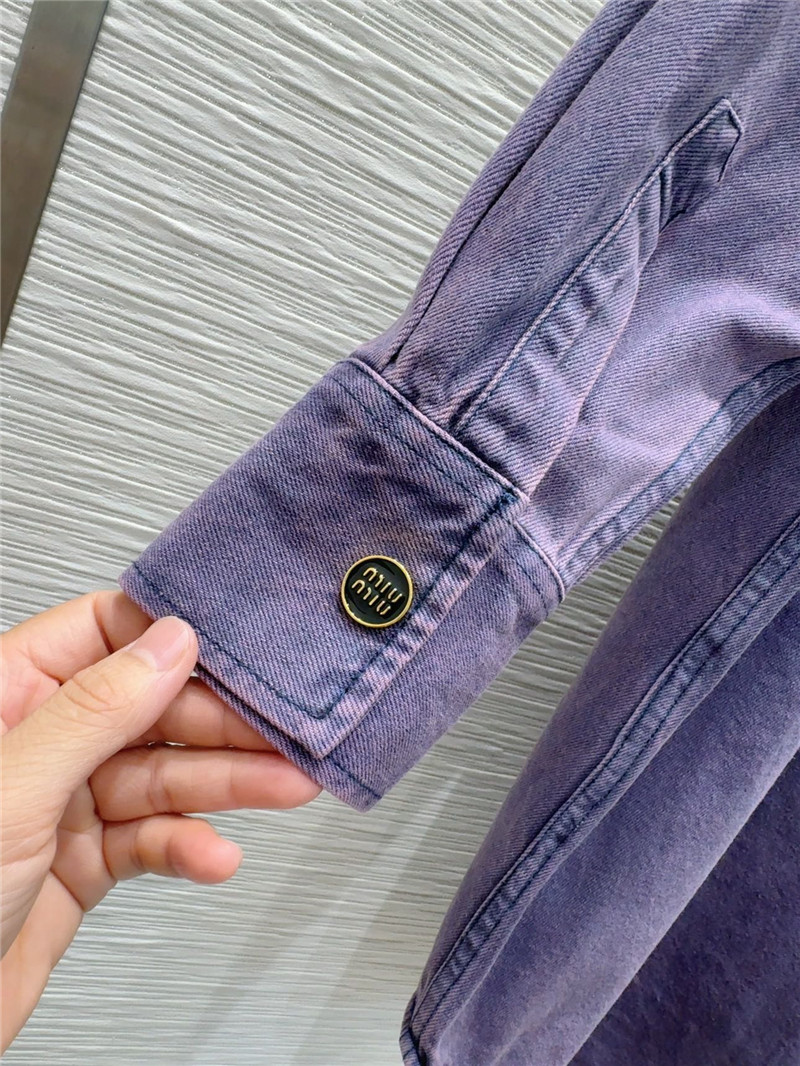 M1um1u denim jacket replica clothing sites
