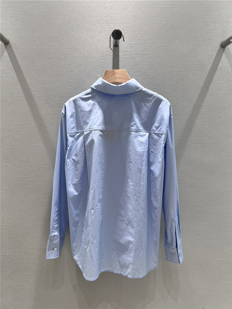 M1um1u patchwork long-sleeved shirt replica clothing sites