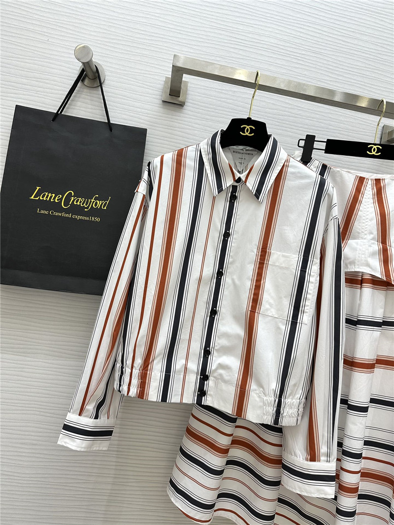 b0tt*ga Ven*ta striped cotton suit replica clothing sites