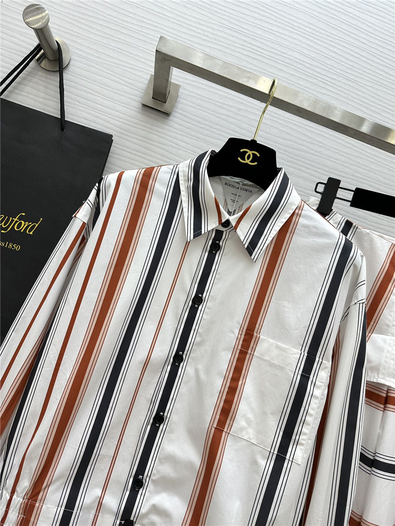 b0tt*ga Ven*ta striped cotton suit replica clothing sites