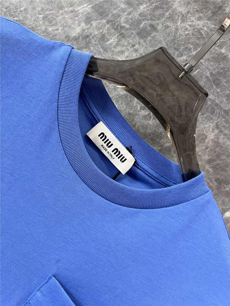 M1um1u crew neck short sleeve t-shirt replica d&g clothing