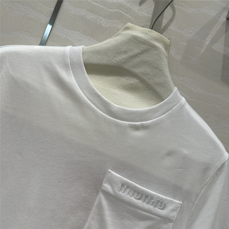 M1um1u basic short-sleeved t-shirt replica clothing sites