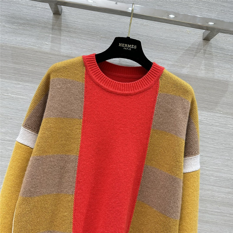 H**me5 lettres equestres long-sleeve sweater orange