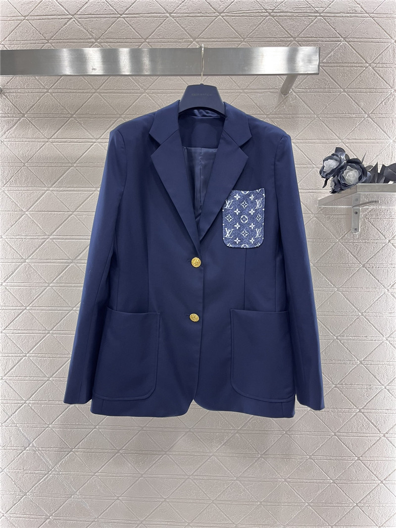 l0vis Vvtt0n lv lapel pocket suit jacket replica clothes