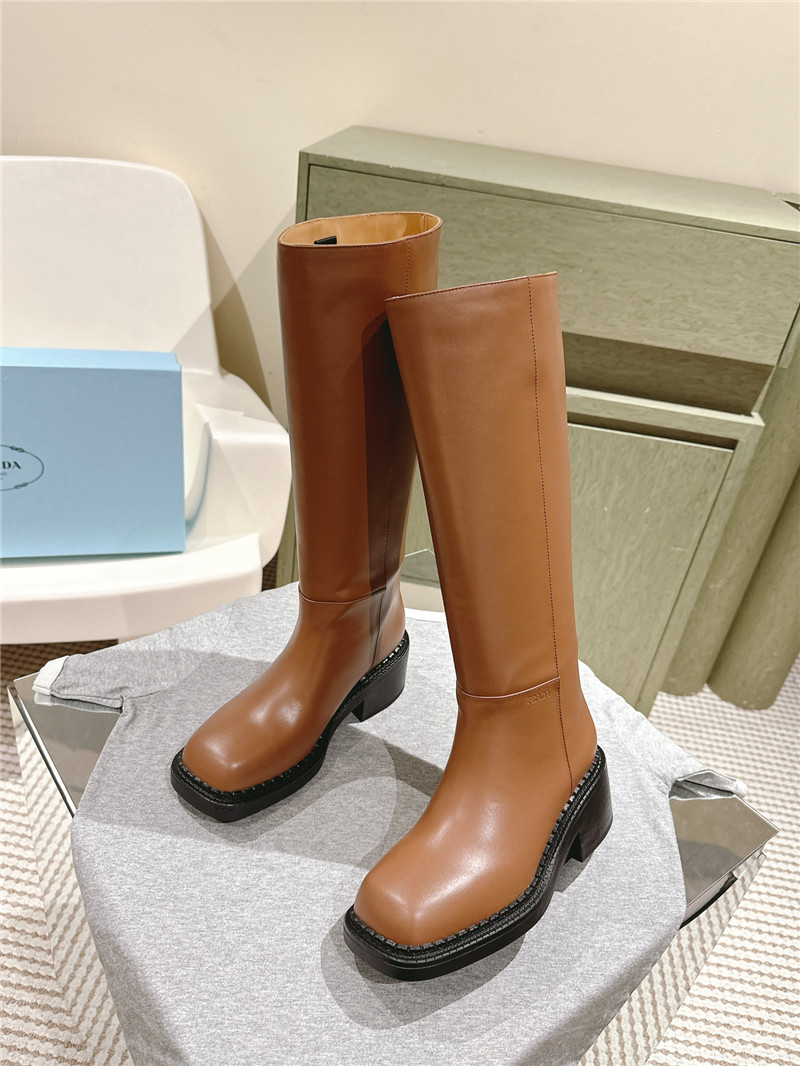 Pra*a phenix leather knee-high boots