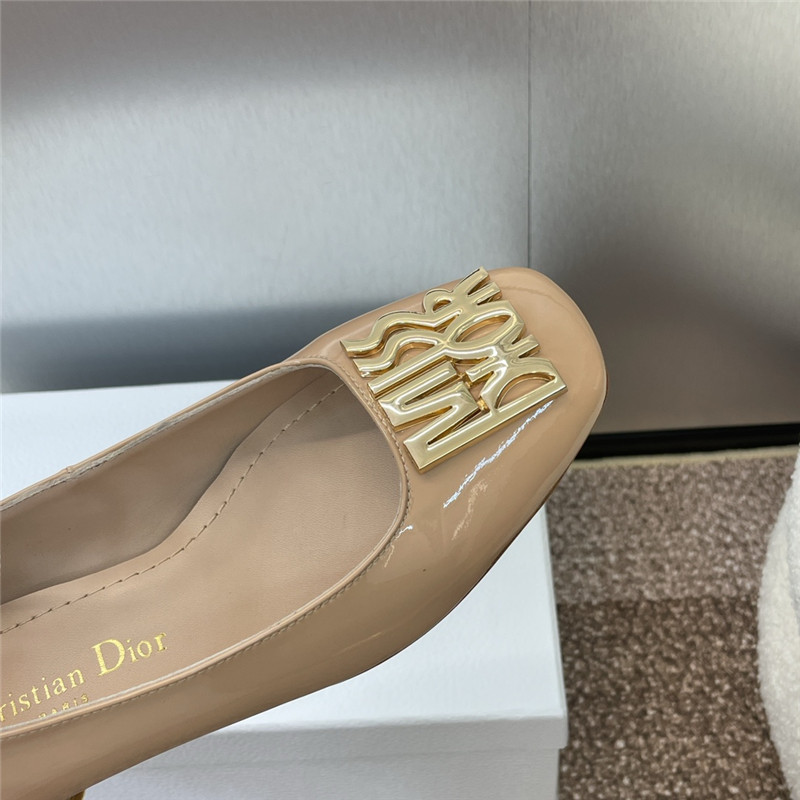 D10r miss D10r graffiti pumps nude patent calfskin