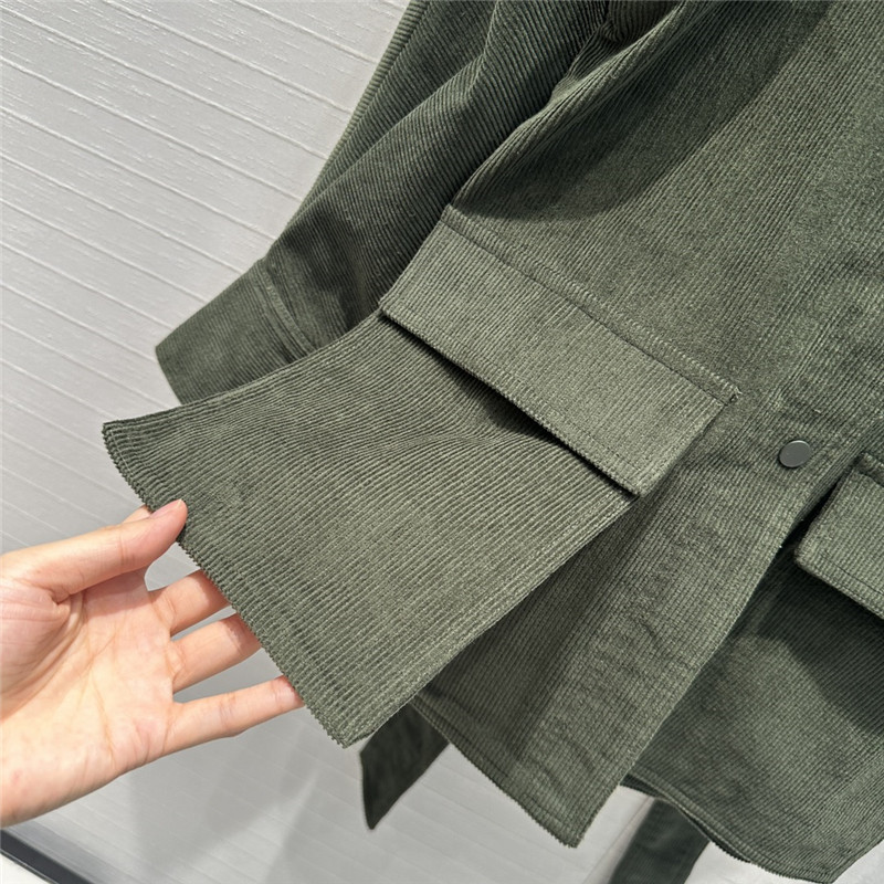 Vanitoo corduroy lace-up shirt replica clothing sites
