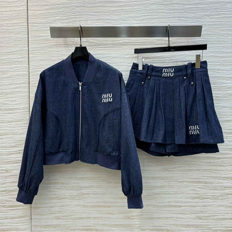 M1um1u jacket denim suit replica clothing sites