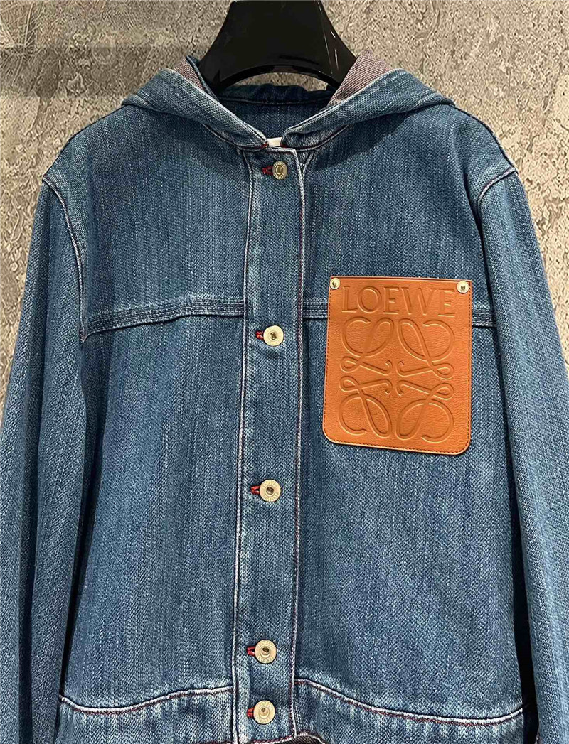 L0ew* leather denim jacket replica d&g clothing