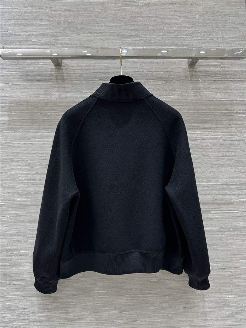 H**me5 black wool bomber jacket
