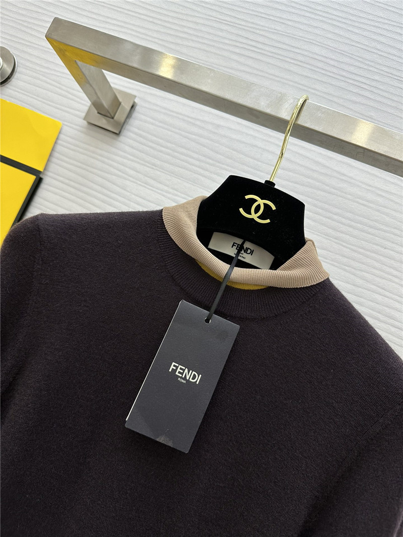 F**di half turtleneck wool dress replica d&g clothing
