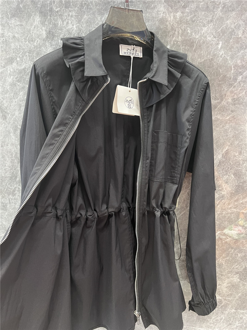 H**me5 slim waist zipper shirt jacket replica clothes