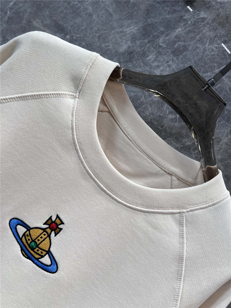 u1u1enne westwood logo crew neck sweatshirt off-white