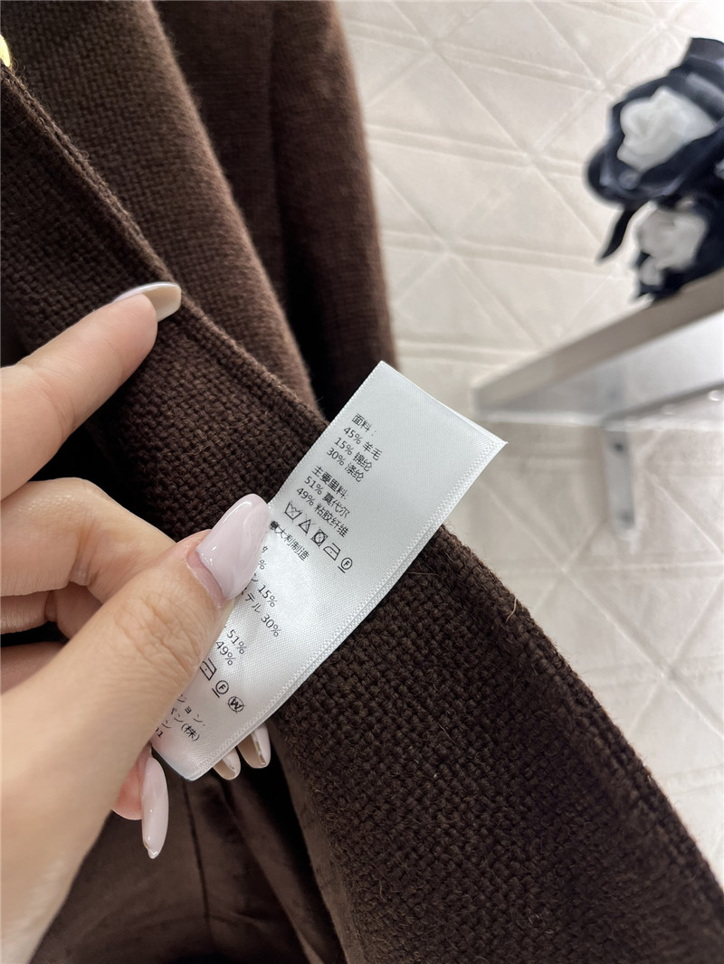 Ce1i*e lapel tweed jacket replica clothes