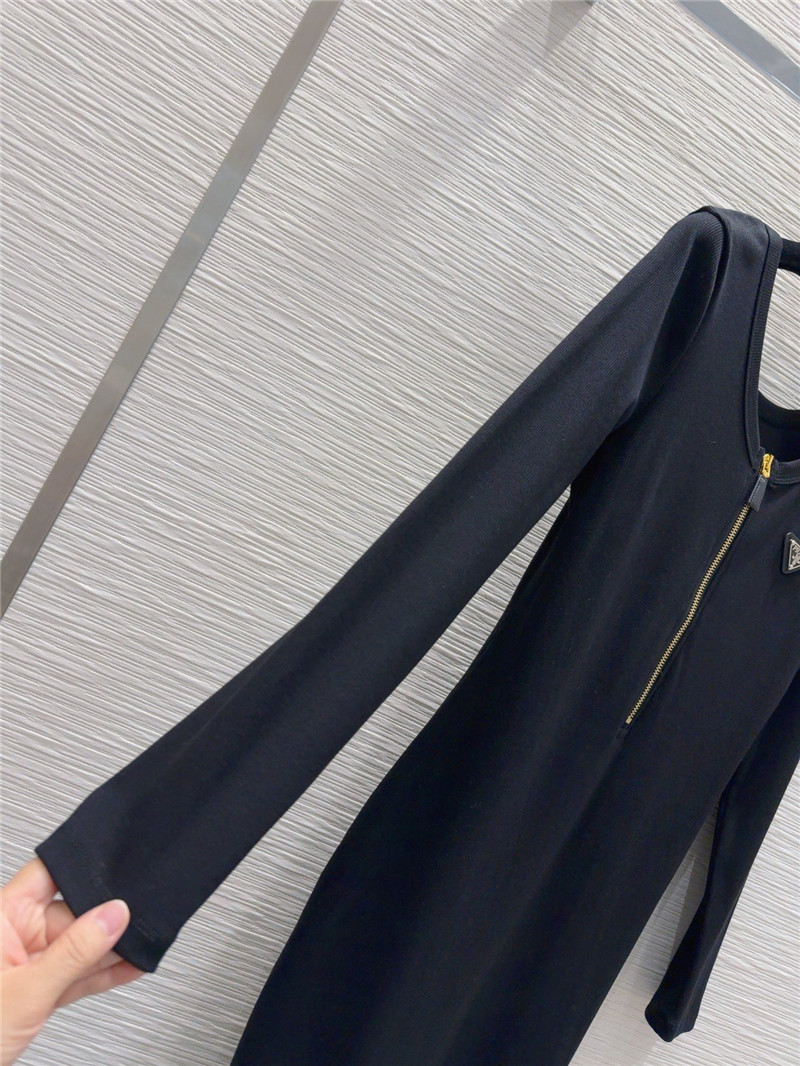 Pra*a zipper long skirt replicas clothes