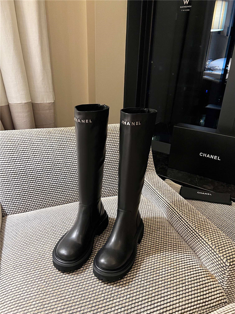 Ch**el women’s brown suede knee-high boots