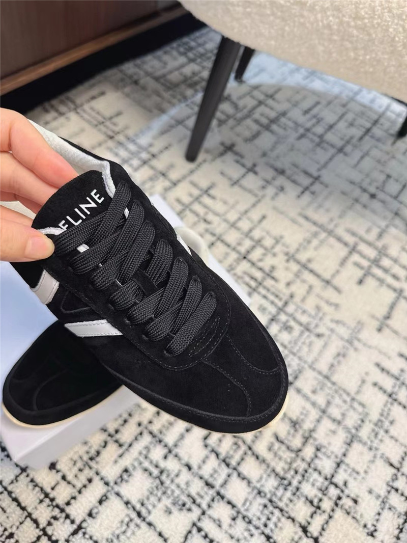 Ce1i*e black suede sneakers