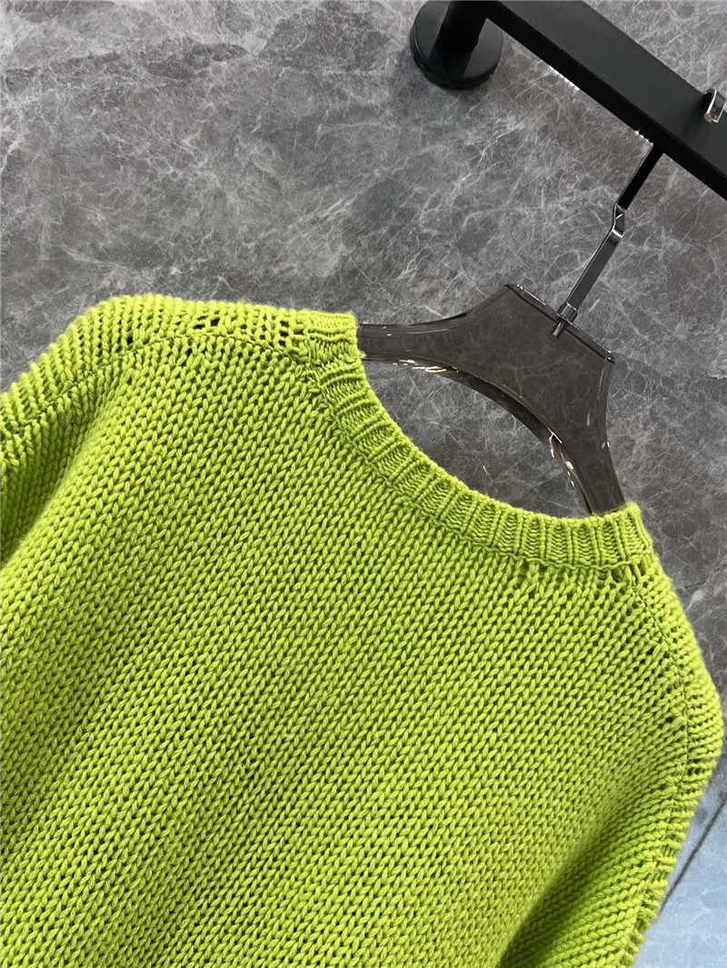 miss D10r oversized knit sweater in cobalt green