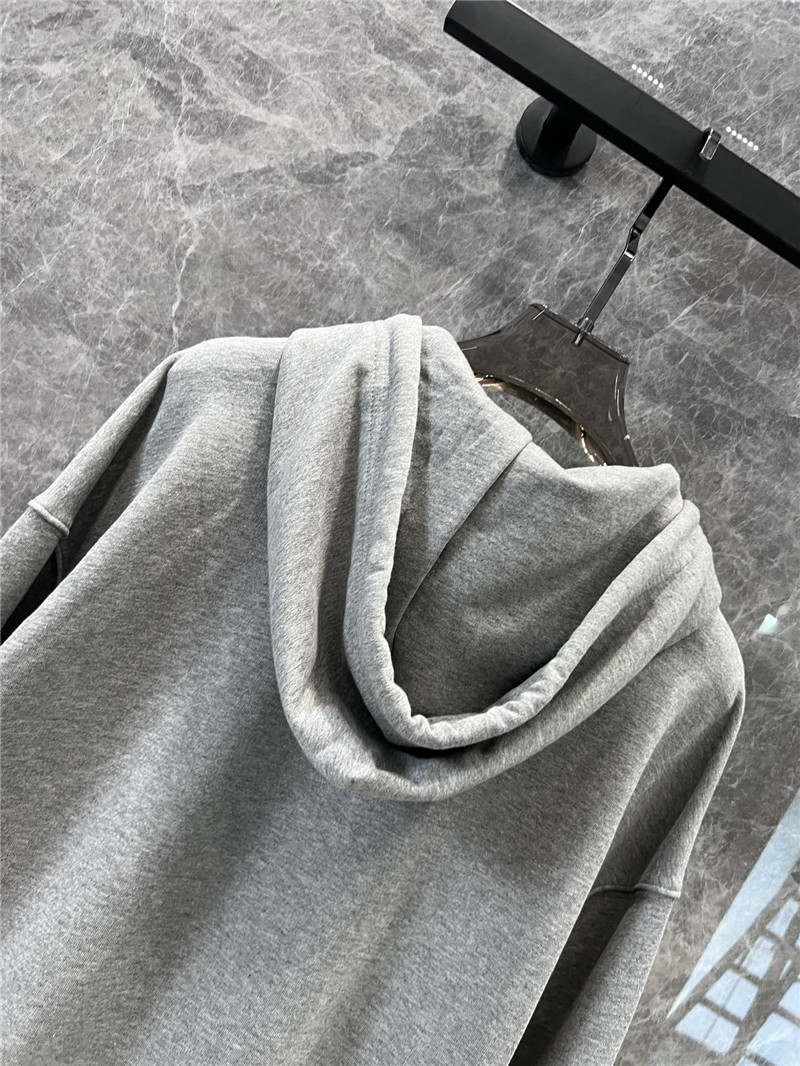 Acne Studios Hooded Zip Sweater Grey