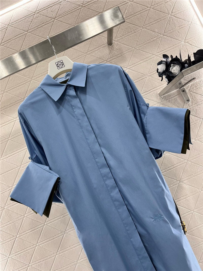 L0ew* belted shirt dress