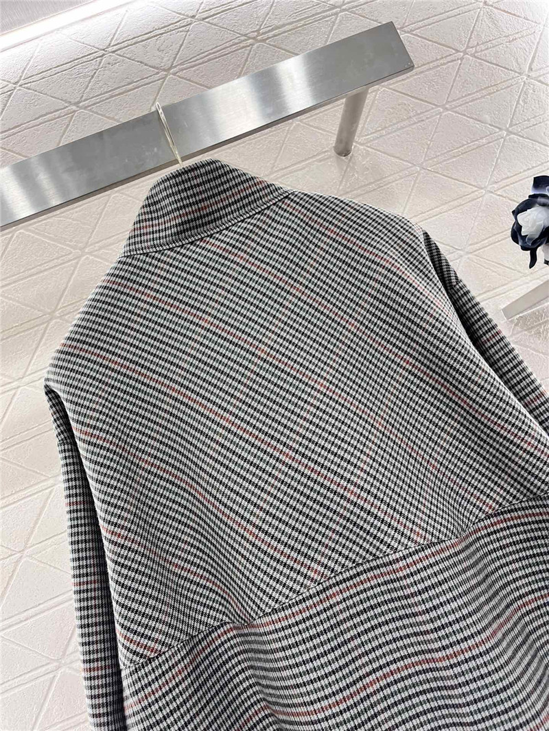 M1um1u wool plaid jacket
