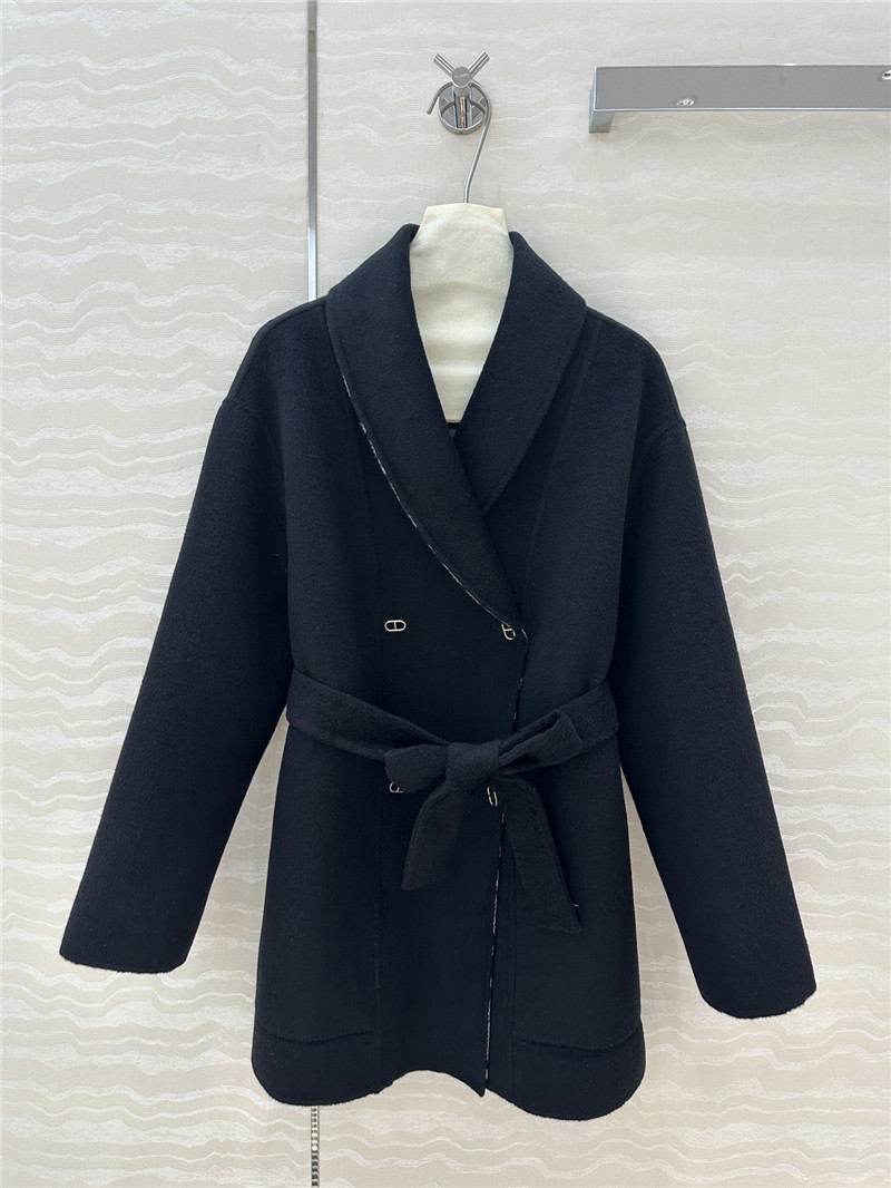 H**me5 cashmere jacquard coat