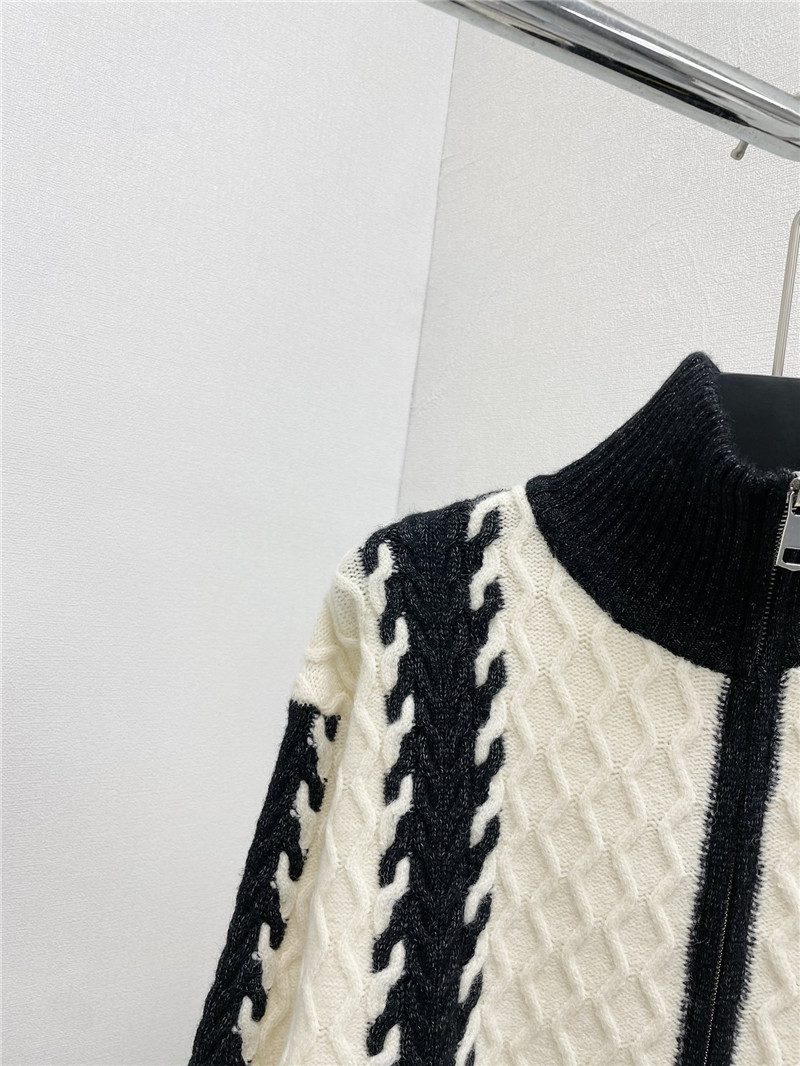 Ce1i*e stand collar cardigan