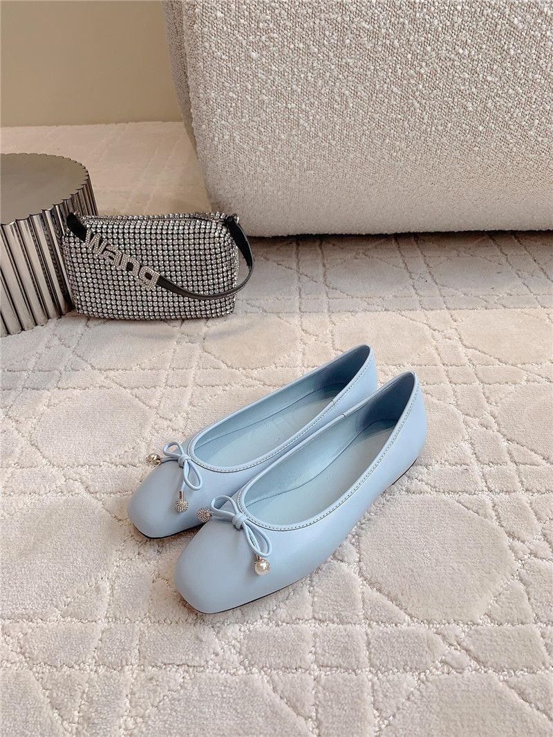 J1m*y Ch00 elme flats in black nappa leather
