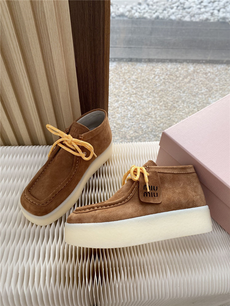 Miu Miu Suede Leather Loafers