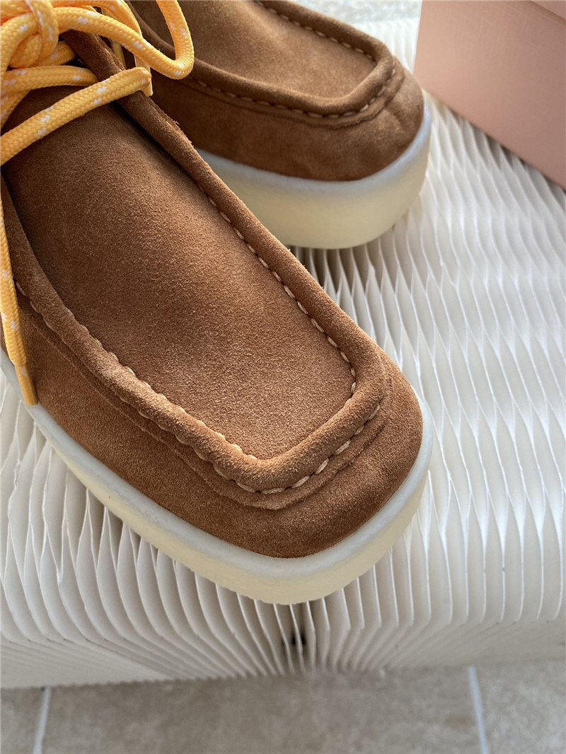 Miu Miu Suede Leather Loafers