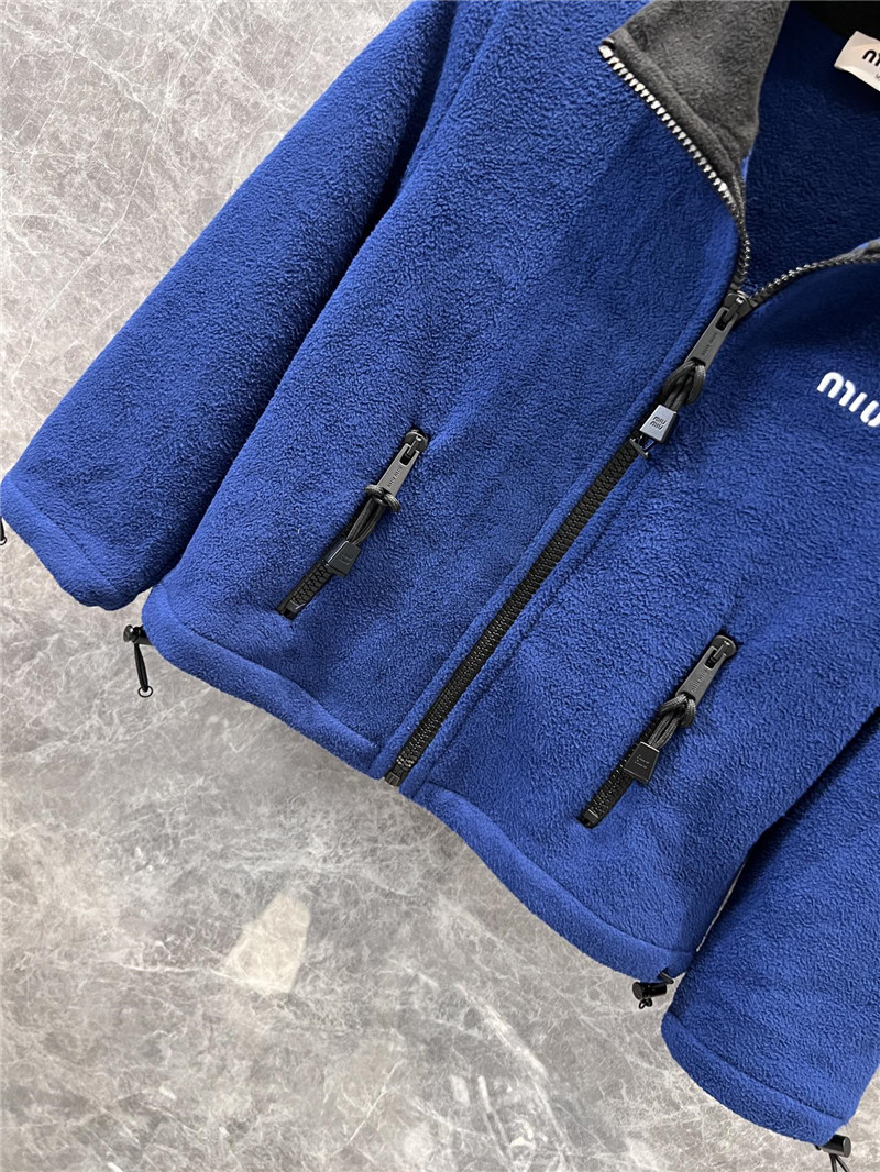 M1um1u zipper short jacket