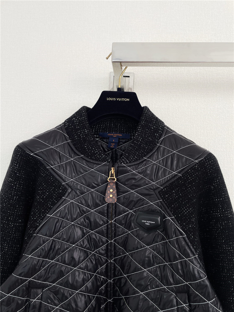 l0vis vvtt0n lv contrast fabric D1am0nd jacket