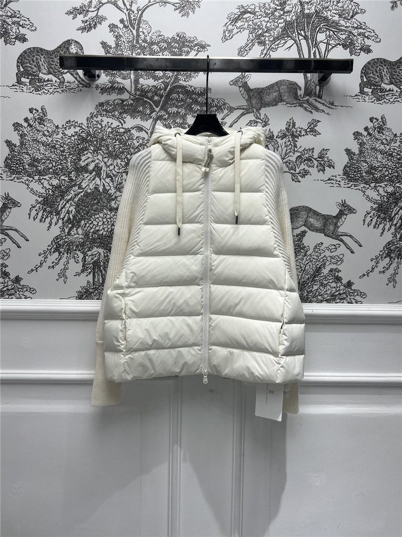 BC long-sleeved knitted down jacket