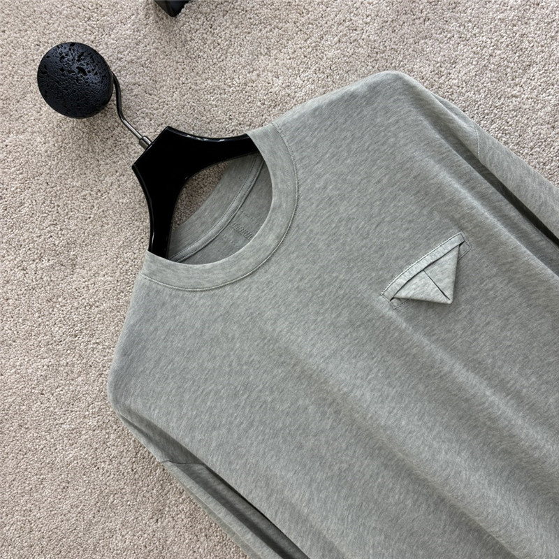 b0tt*ga Ven*ta grey tencel crewneck long sleeve top