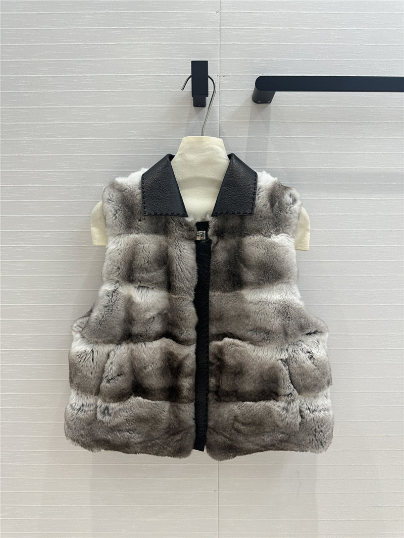 D10r horizontal striped vest jacket